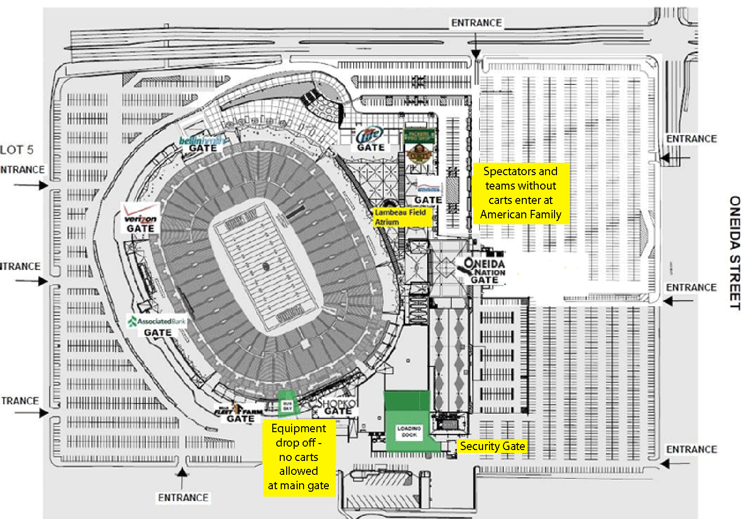 Lambeau Field Gates Map Signature Event] Northeast Wisconsin Vrc Showdown: Tipping Point - High  School Only : Robot Events